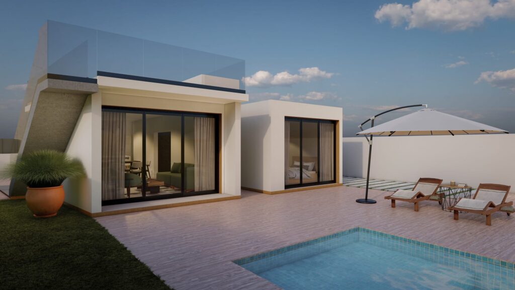 Villa Ibiza  -3 Bed 2 Bath Villa with Private Pool in Fortuna