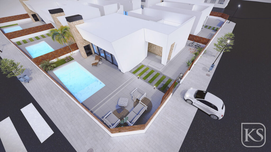 Monte Vista Lux 3 Bed 2 Bath Villas in San Pedro del Pinatar