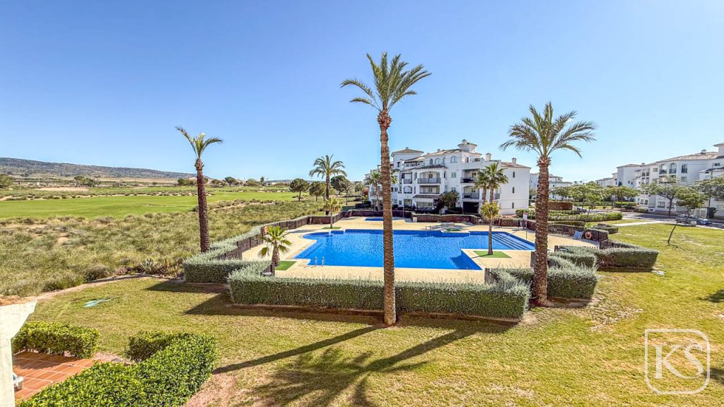 2 Bed 1 Bath Apartment with Pool and Golf Views on Hacienda Riquelme