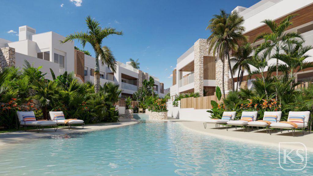 El Yādo Vertical Villas - 2 bed 2.5 bath 150m from the Beach in San Juan de los Terreros, Águilas